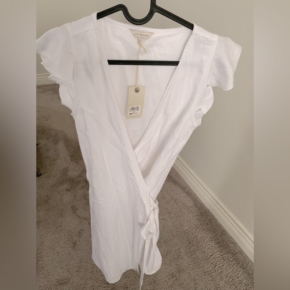 Lucky Brand Wrap Around Linen Dress - Picture 1 of 4